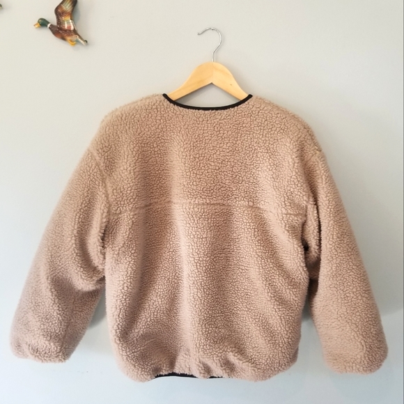 Reversible Long Sleeve Teddy/Bomber Jacket - Picture 2 of 4